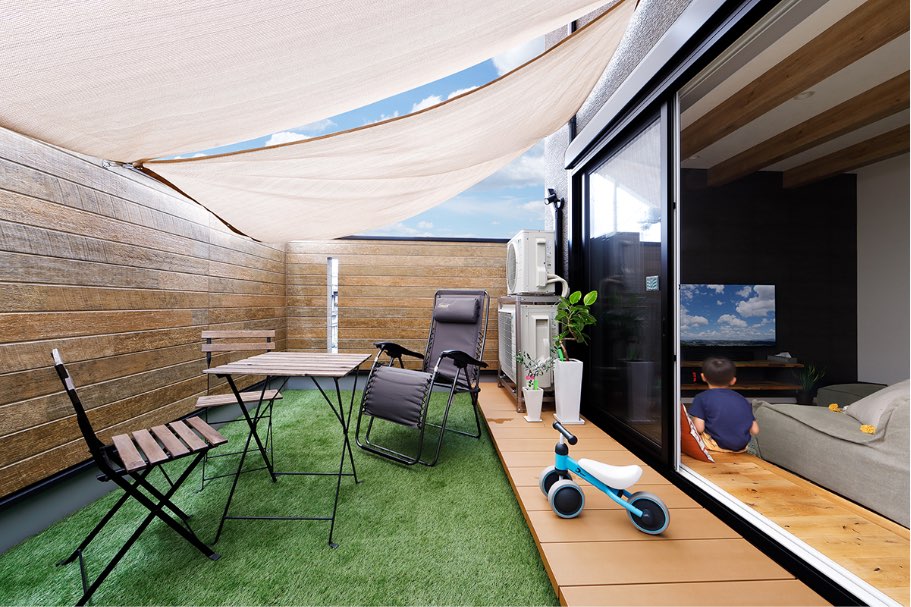 気軽にソト空間を楽しむ、アウトドアリビング