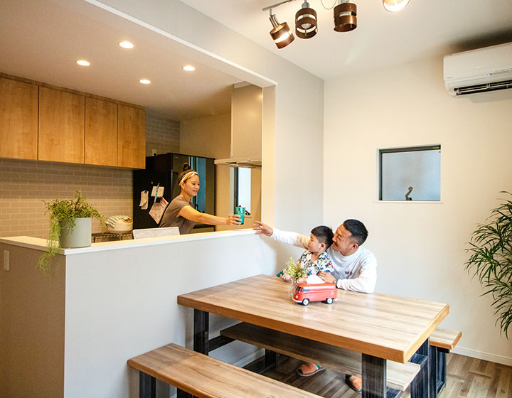 ダイニングキッチン｜大阪・兵庫の新築一戸建て、分譲住宅、建売住宅、注文住宅、モデルハウス分譲ならエイワハウジング